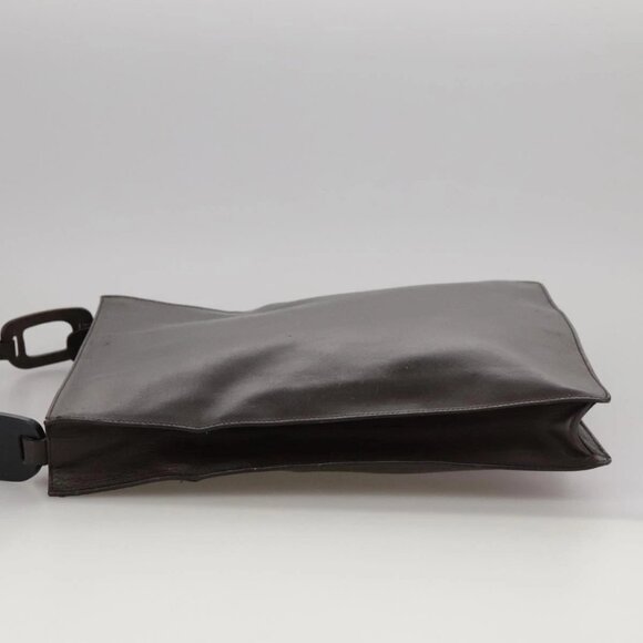 GUCCI Shoulder Bag Nylon Brown Gold Auth bs20545 - Picture 6 of 16